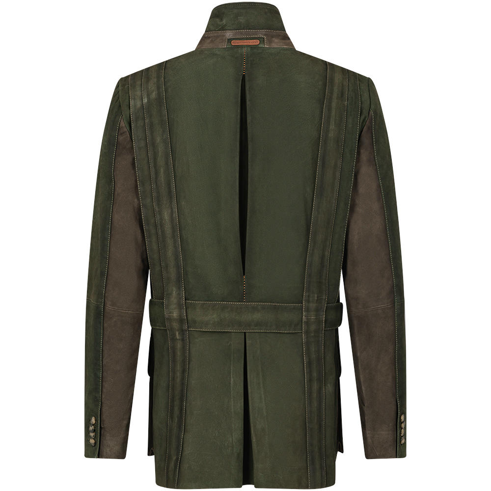 Herren Leder-Jagdblazer, »Norfolk Highlands« army grün 60 824949