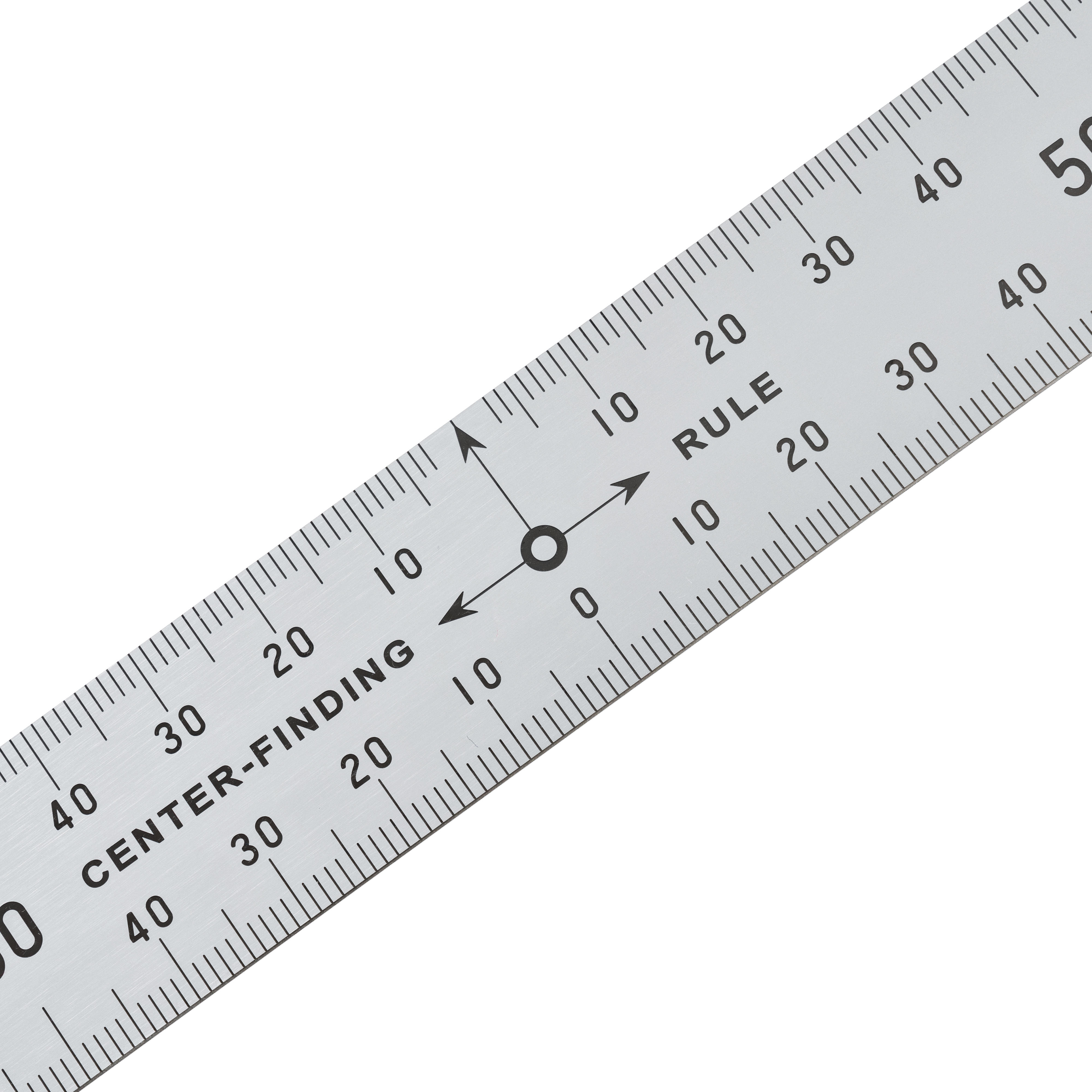 Règle de précision Shinwa®, point zéro au centre, 300 mm
