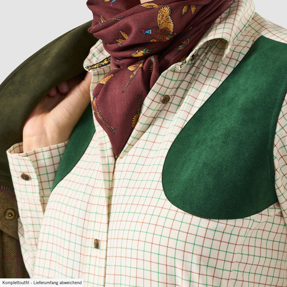 Purdey Ladies Alcantara Patch Tattersall Shirt