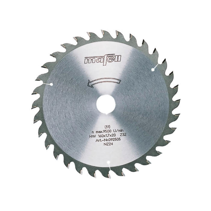 MAFELL Sägeblatt-HM, 160 x 1,2/1,8 x 20 mm, Z 32, WZ