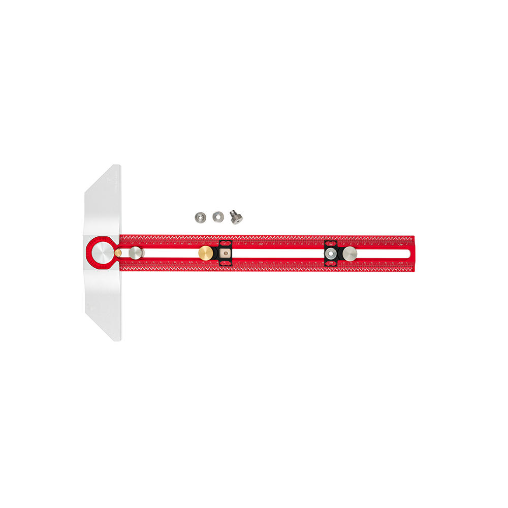Règle de traçage multifonctions avec butée en T, 400 mm, version PRO