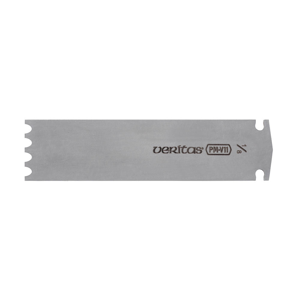 Fer pour reliefs à quatre dents pour rabot combiné Veritas®, ⅛ pouce, PM-V11