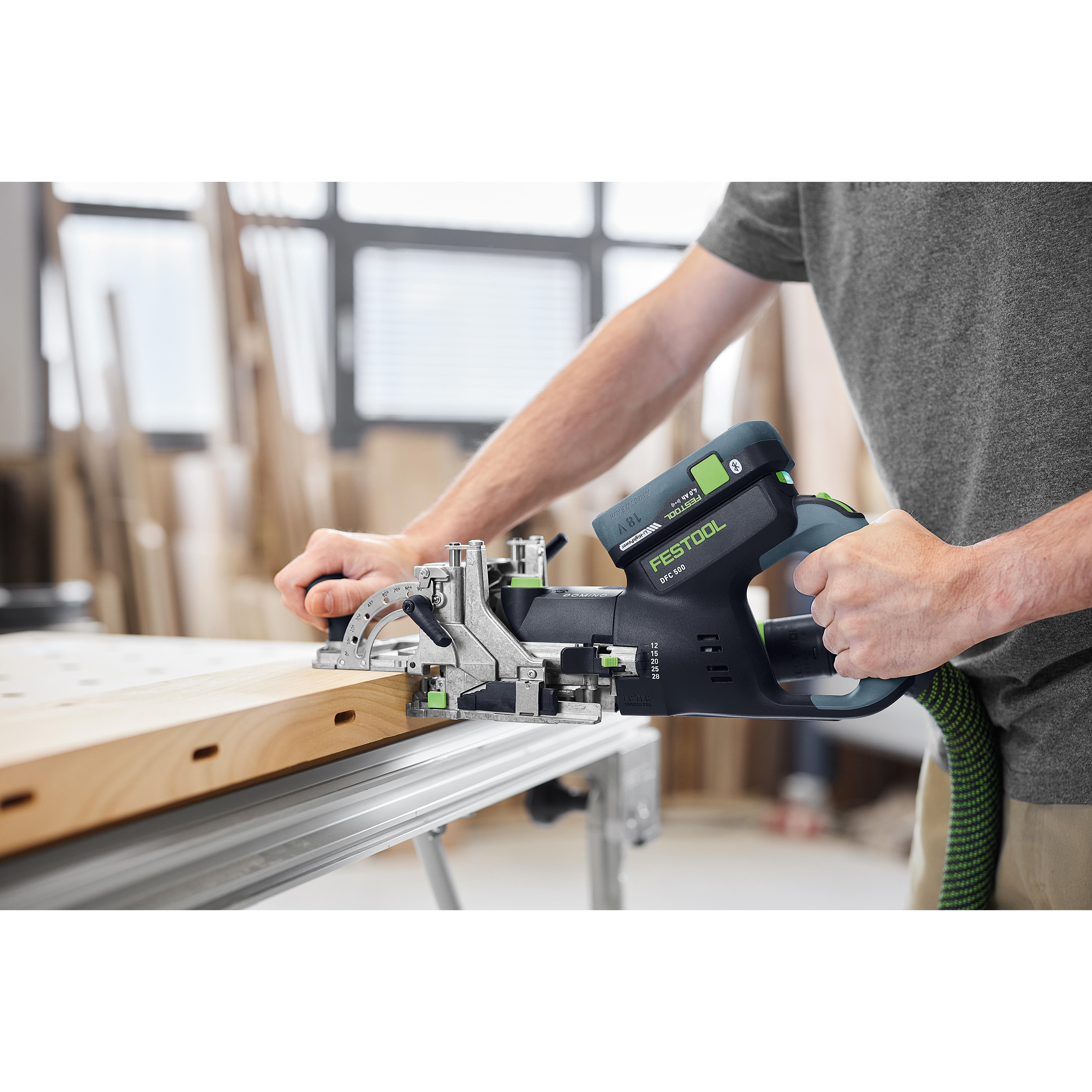 Fresatrice per giunzioni a batteria Festool DOMINO DFC 500 E-Basic