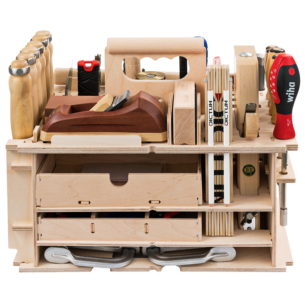 DICTUM Tool Carrier »Cabinet making, Interior Work«, Equipped, 43-Piece Set