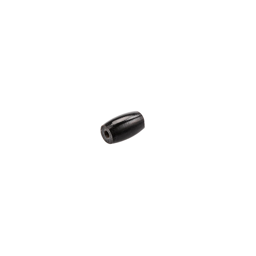 »Hairpipe« Horn Beads, Black, 13 mm, 10-Piece Set