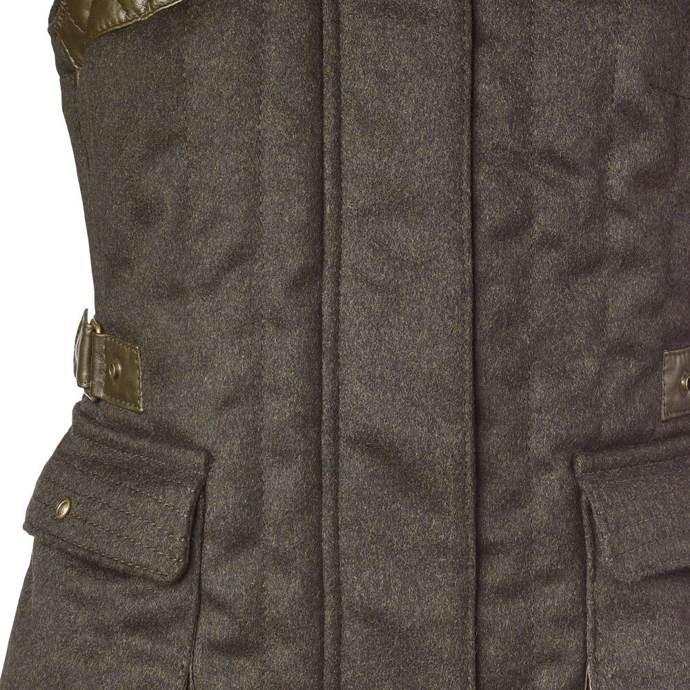 Heinz Bauer Ladies Profi Skeet Shooting Vest, Loden and Leather
