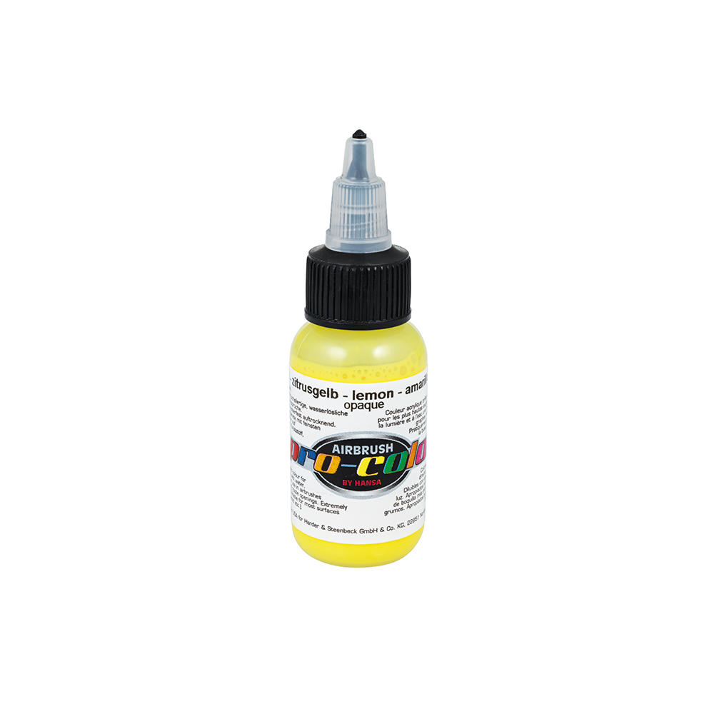 Peinture Airbrush pro-color, 30 ml, jaune agrume