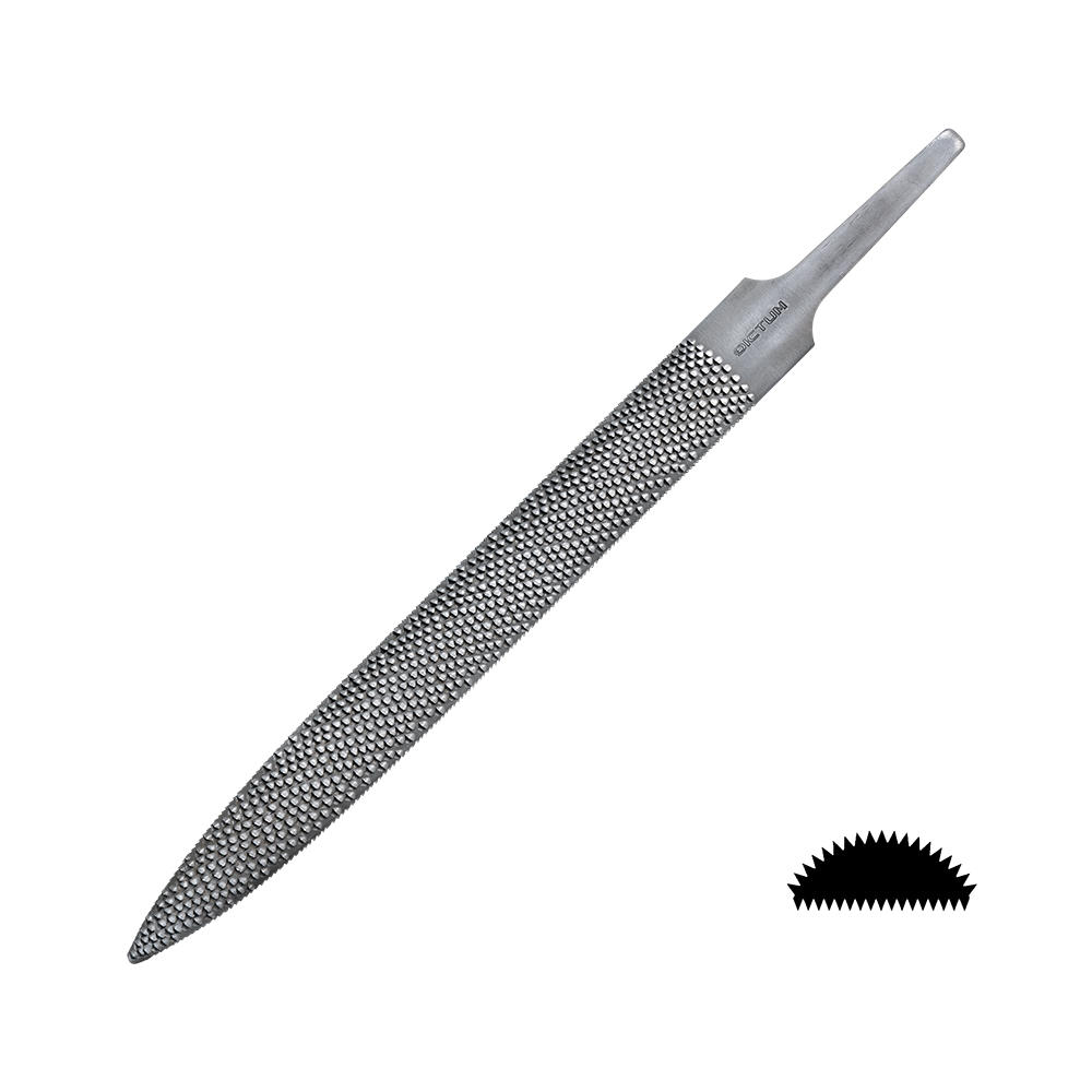 DICTUM® »Flat Cut« Precision Rasp, Half-Round, Cut 4, Cut Length 200 mm
