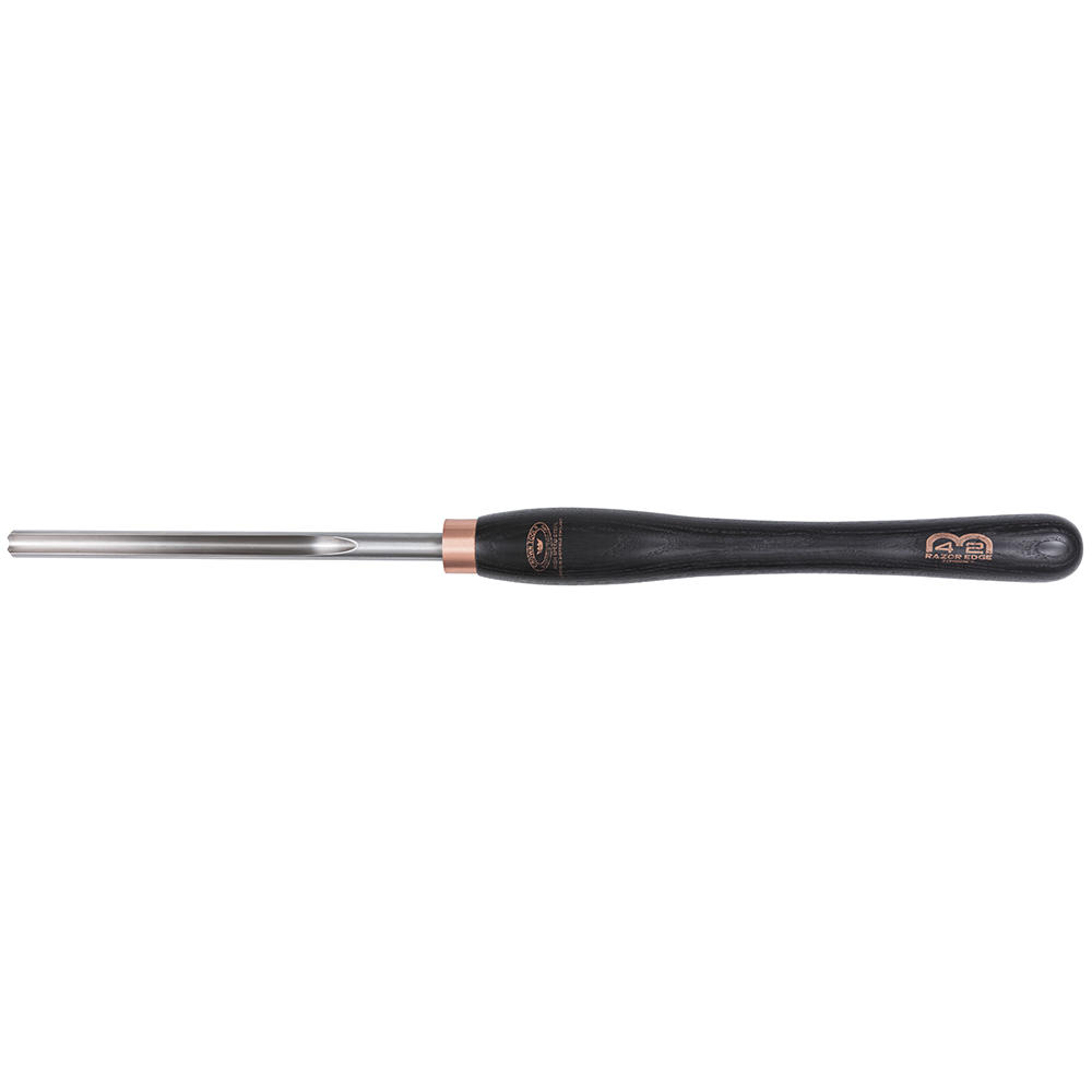 Crown® »English-style« Spindle Gouge, M42-HSS Cryogenic, Blade Width 12 mm