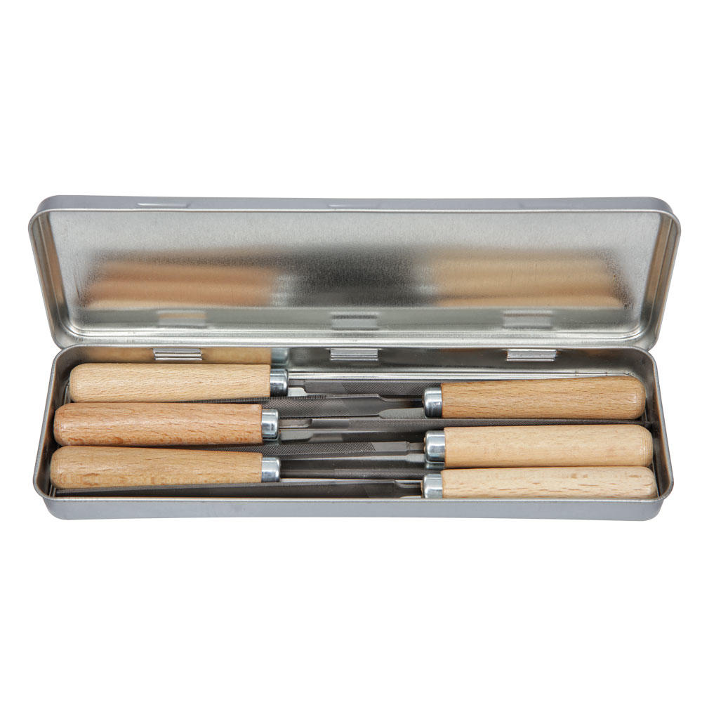 Friedr. Dick Set lime per chiavi con impugnature in legno, 6 pezzi