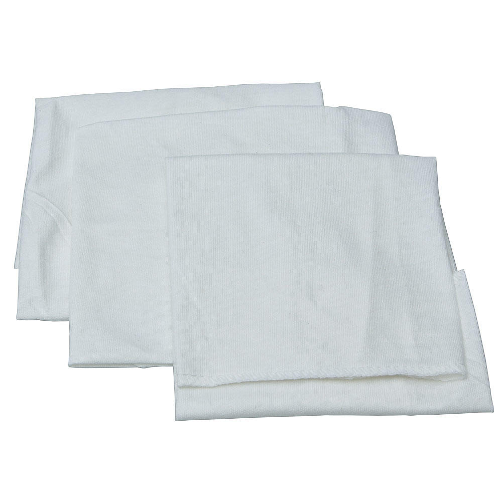 Chiffon de polissage non pelucheux, bord cousu, 3 pièces