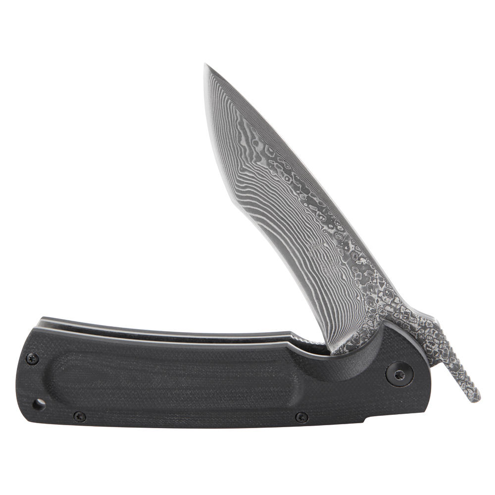 »Recurve-Hunter« Folding Knife, Suminagashi, G10