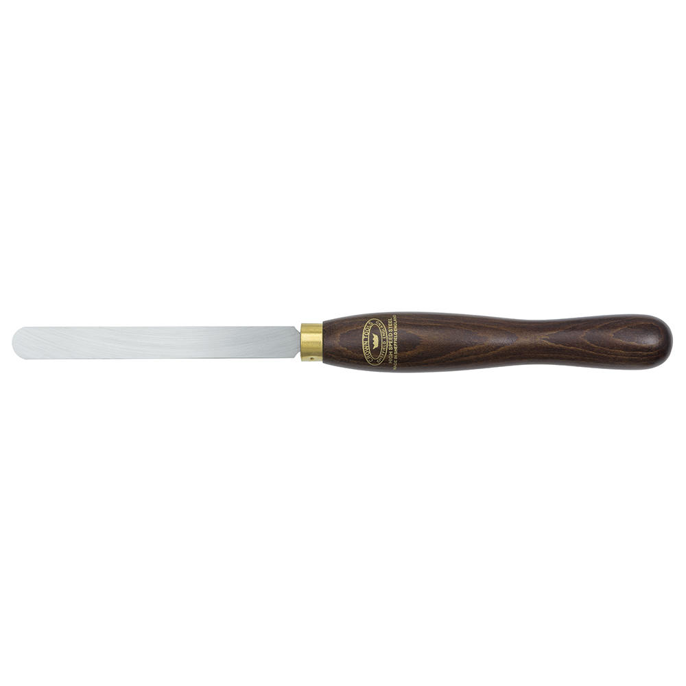Utensile per scalp. rotondo Crown®, impugn. faggio mordenzato, largh. lama 13 mm