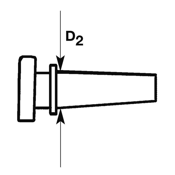 Bouton, standard, ébène, violon 1/2 - 1/4, medium, 10 pièces
