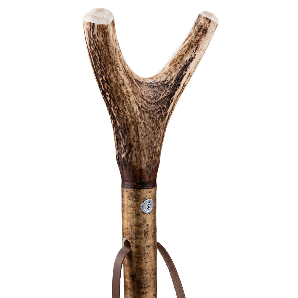 Gastrock Zielstock Hirschhorngabel, 2-teilig, Länge 1,70 m