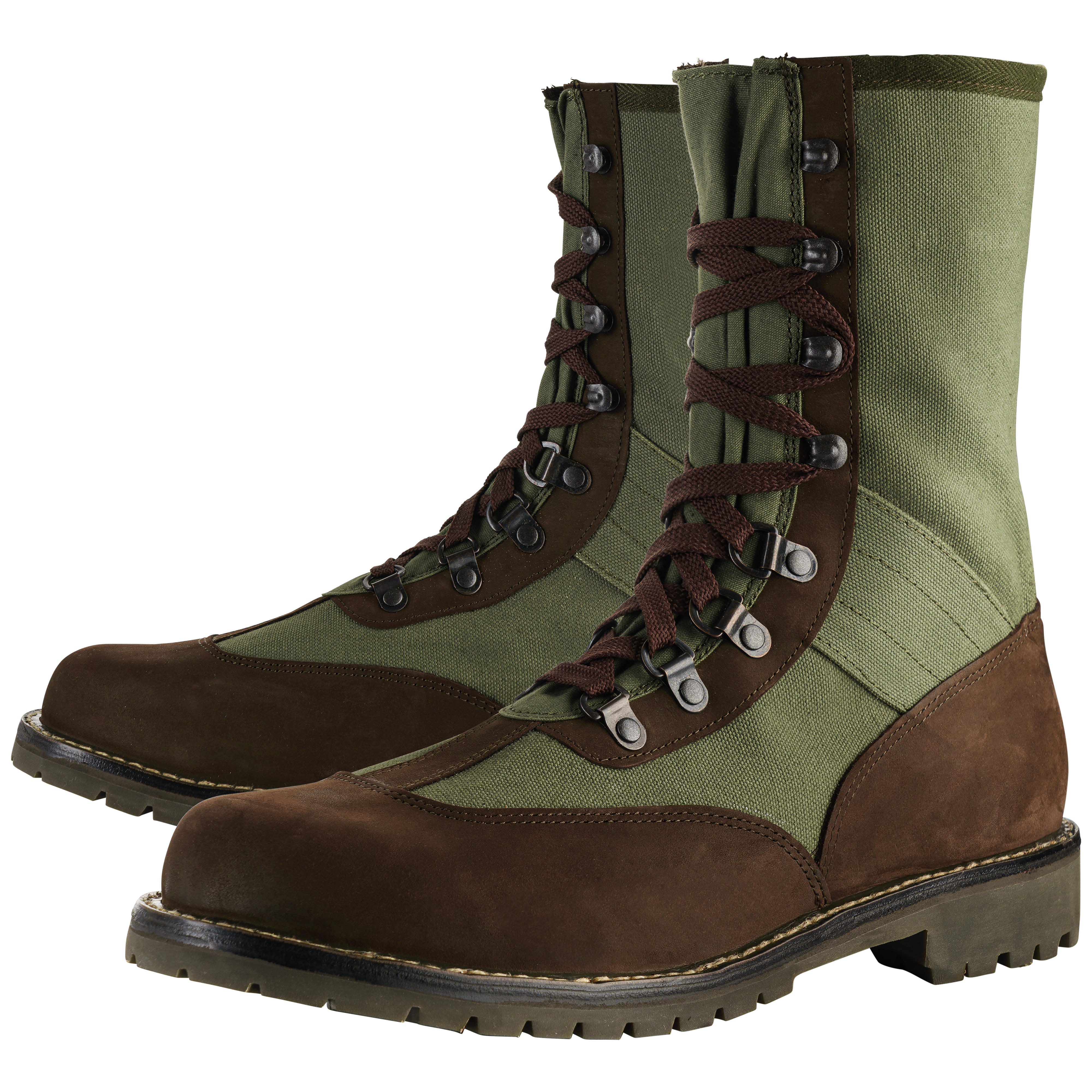 Scarpa Stivali Di Tela Stivali Di Tela Olona »Savanne« Verde Oliva