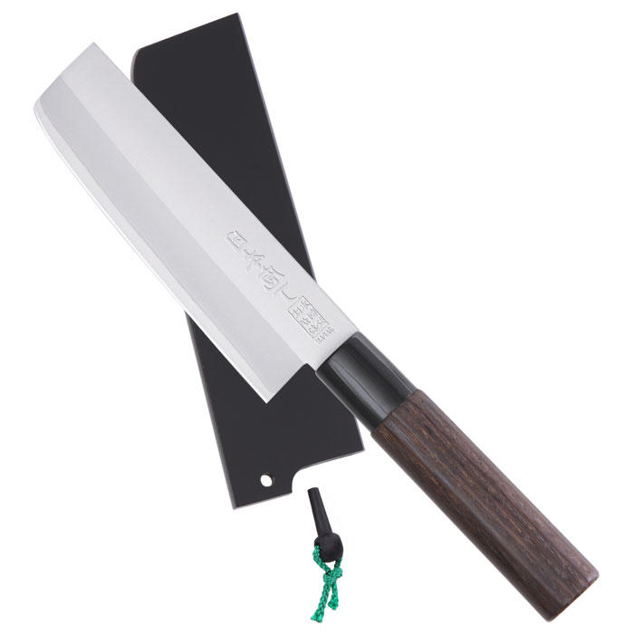 Saku Hocho, with Wooden Sheath, Nakiri - Usuba (Vegetable Knife)