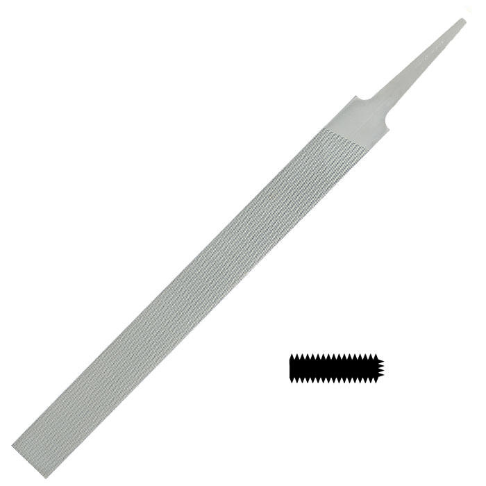 Glardon/Vallorbe® Valtitan Flat File, Cut 0, Length 250 mm