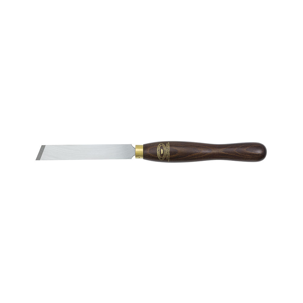 Scalpello piatto Crown®, affilat. obliqua/impugn. faggio mord./largh. lama 19 mm