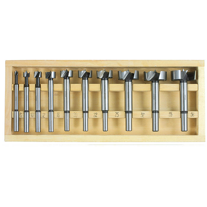 Jeu de forets Forstner, 10 pièces