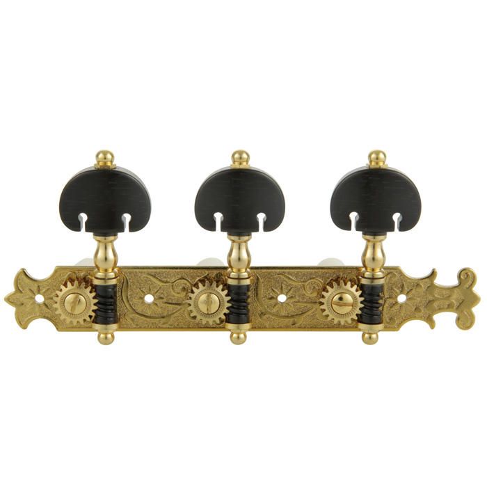 Gotoh Magnum Lock-Trad 3 3 accordatori per chitarra con manopole Keystone, cromate Gotoh Magnum Lock-Trad 3 3 accordatori per chitarra con manopole Keystone, cromate