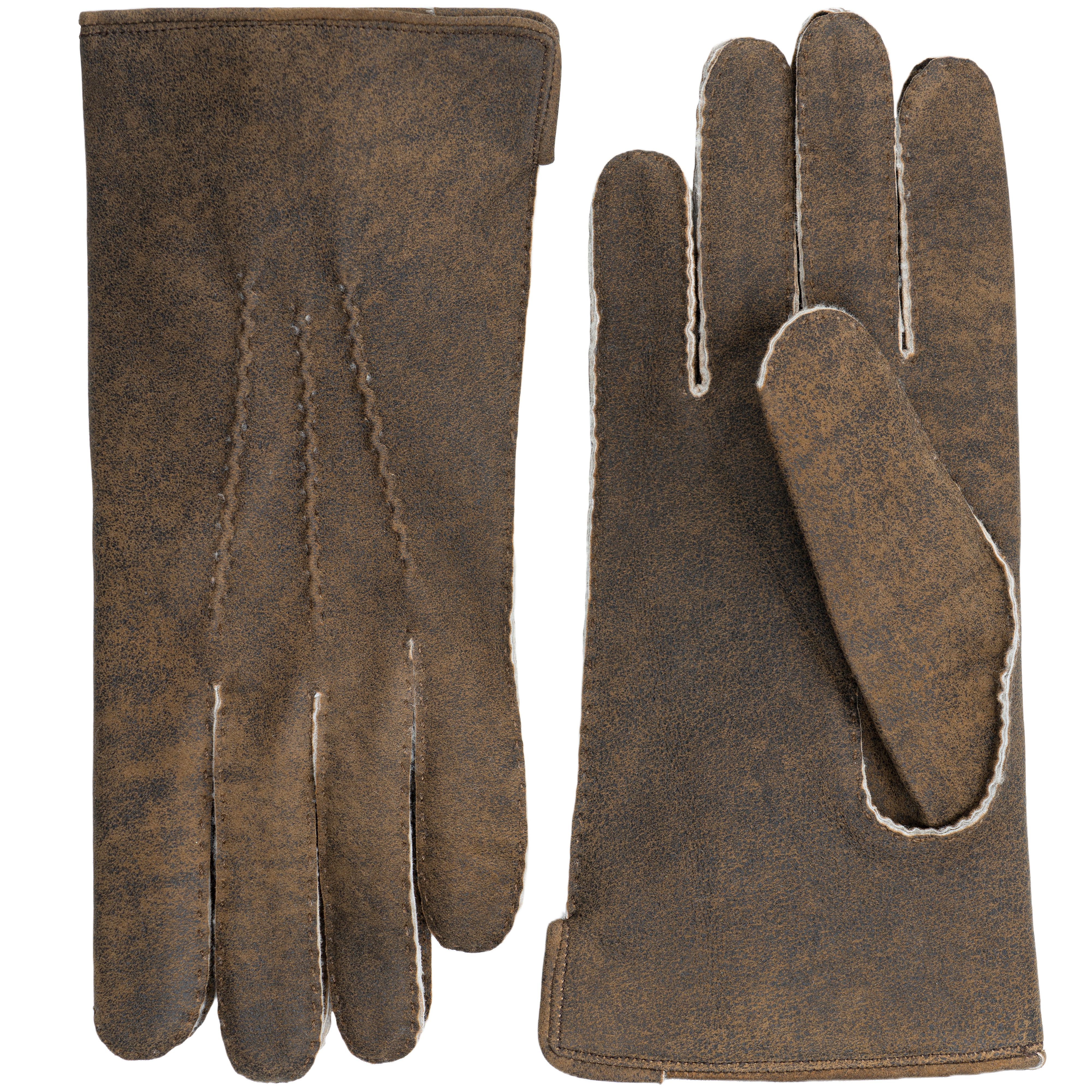 The GunDog Affair Herren-Handschuhe Sella, Lammfell gewachsen |  braun/antik | 9 | 827471/9