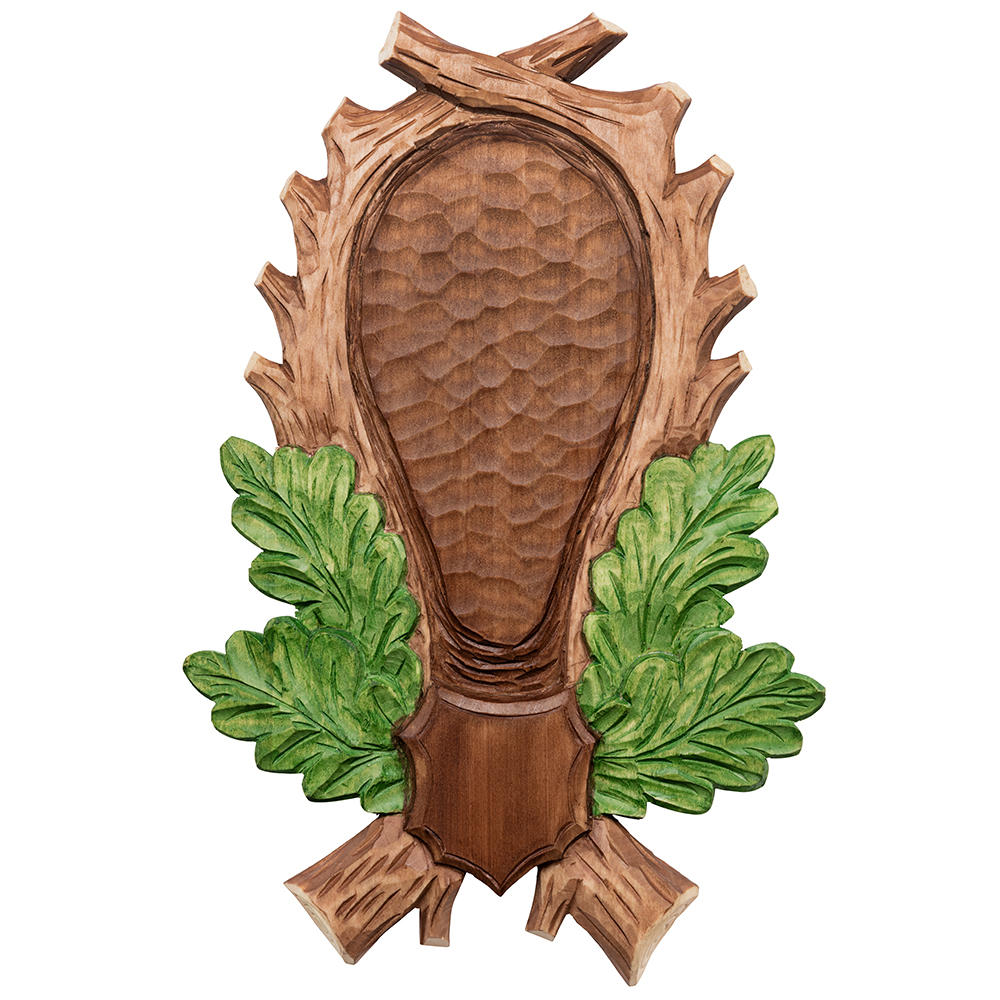 Stemma Per Trofeo Di Caccia Januel - Legno Di Quercia, Finitura Rovere Dorato, 30x18 Cm - Foto 10