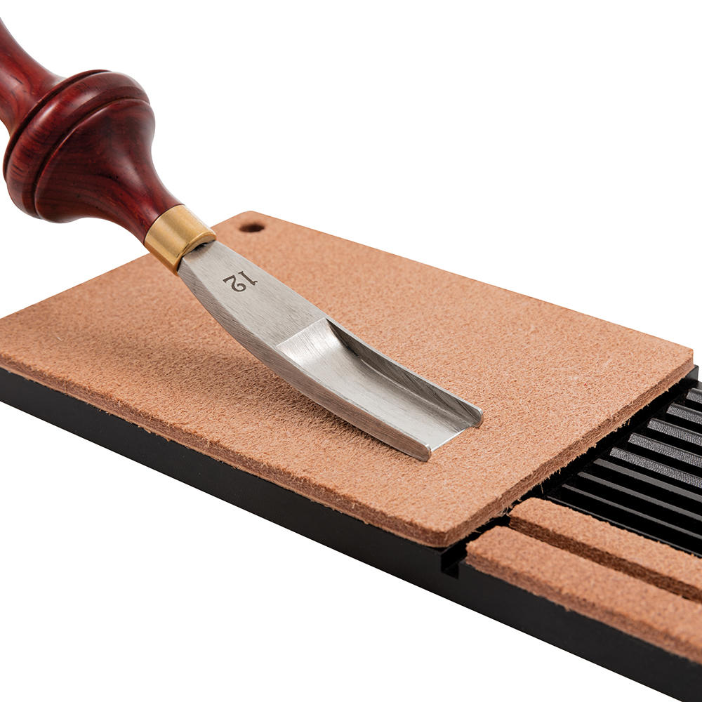 Jeu de guides d’affûtage d'outils pour le travail du cuir