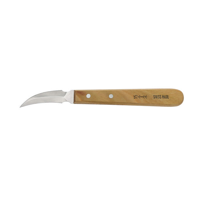 Couteau à entailler Pfeil®, à double tranchant incurvé, forme 15, largeur de lam