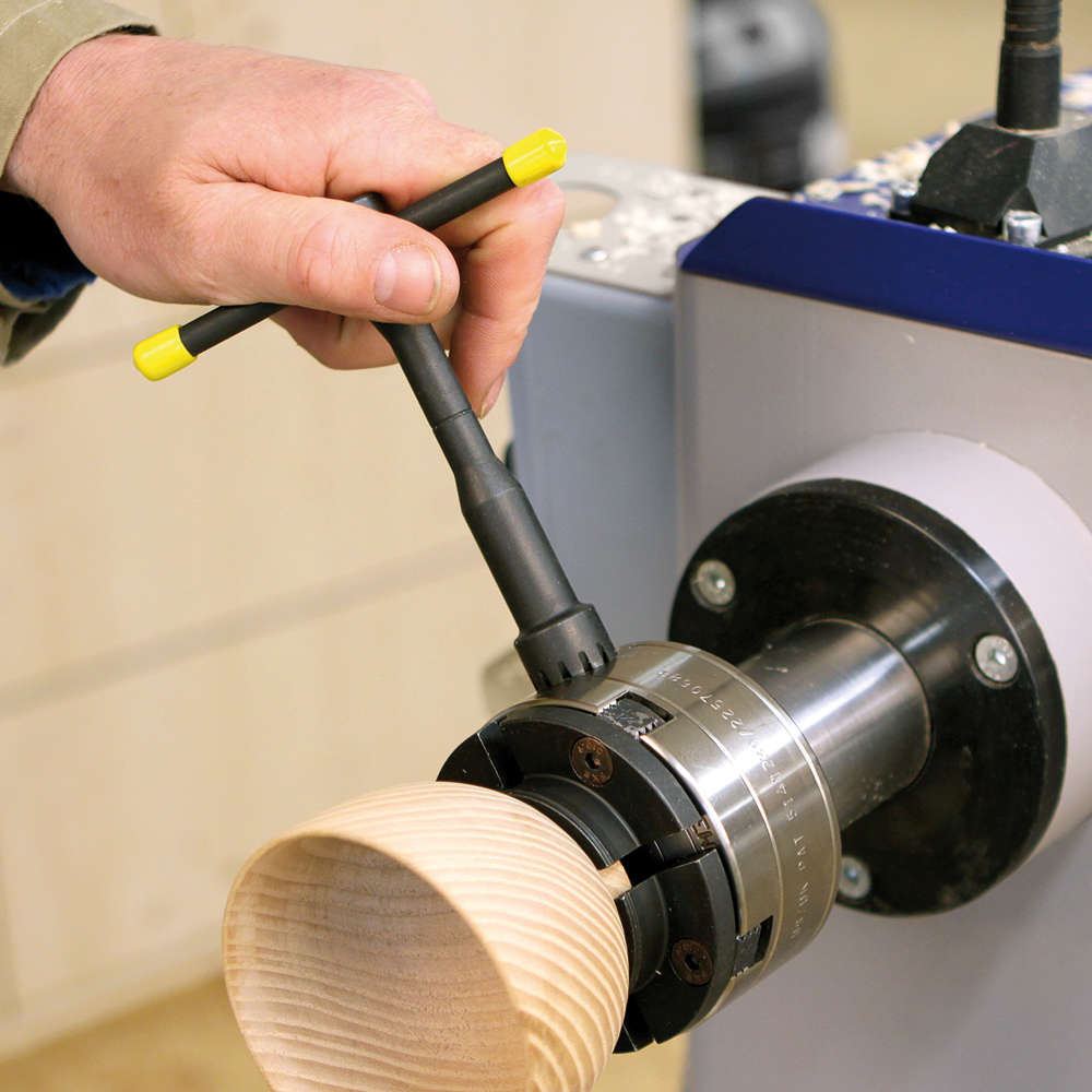 Oneway Spannfutter Talon, mit spezialgezahnten Backen Größe 2, 1 Inch-Adapter