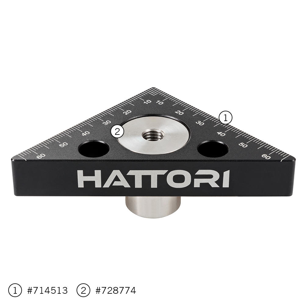 Squadra per tracciare Hattori®, 65 mm