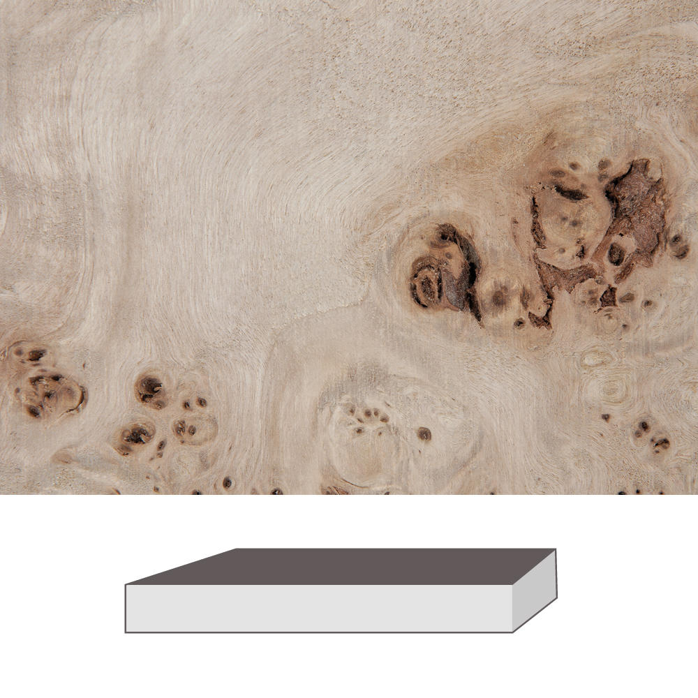 Pappel Maser, 300 x 60 x 60 mm
