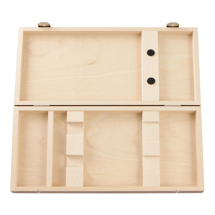 Wooden Case, for 2 Knives and 1 Sharpening Stone