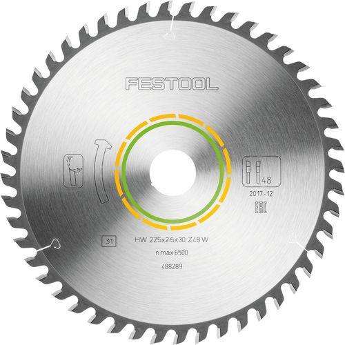 Festool Fine tooth saw blade 225x2,6x30 W48