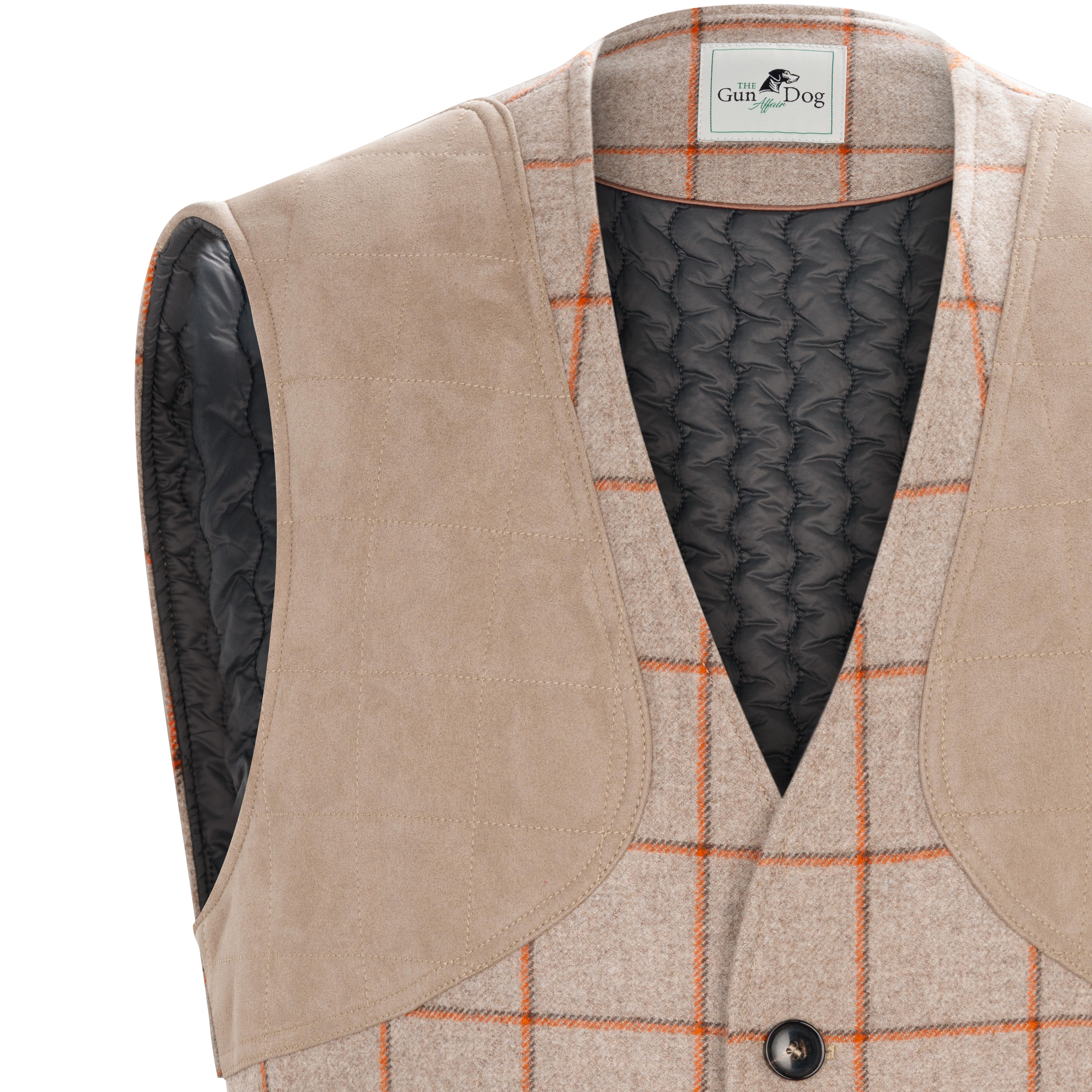Gilet de tir pour homme The GunDog Affair » Mersey «, beige/orange