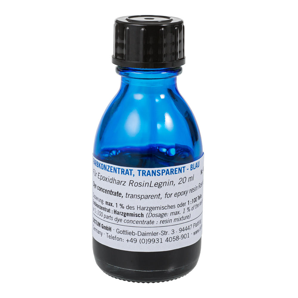 RosinLegnin® Dye Concentrates for Epoxy Resin, Transparent, Blue
