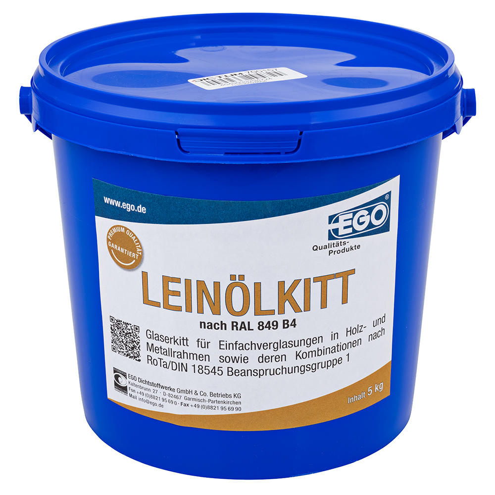 EGO® Leinölkitt, 5 kg, grau