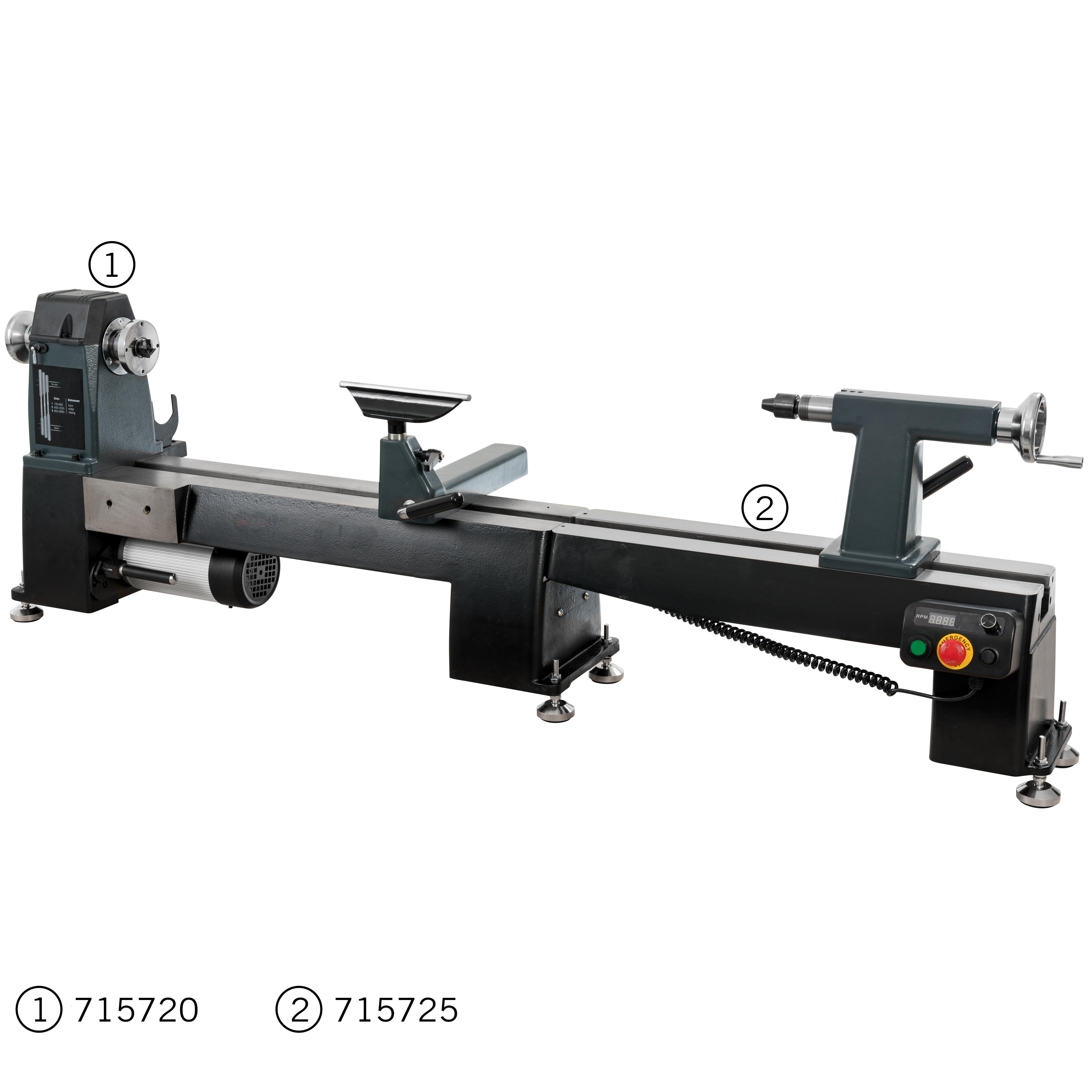 Prolunga bancale per tornio DICTUM® PRO 510, 600 mm