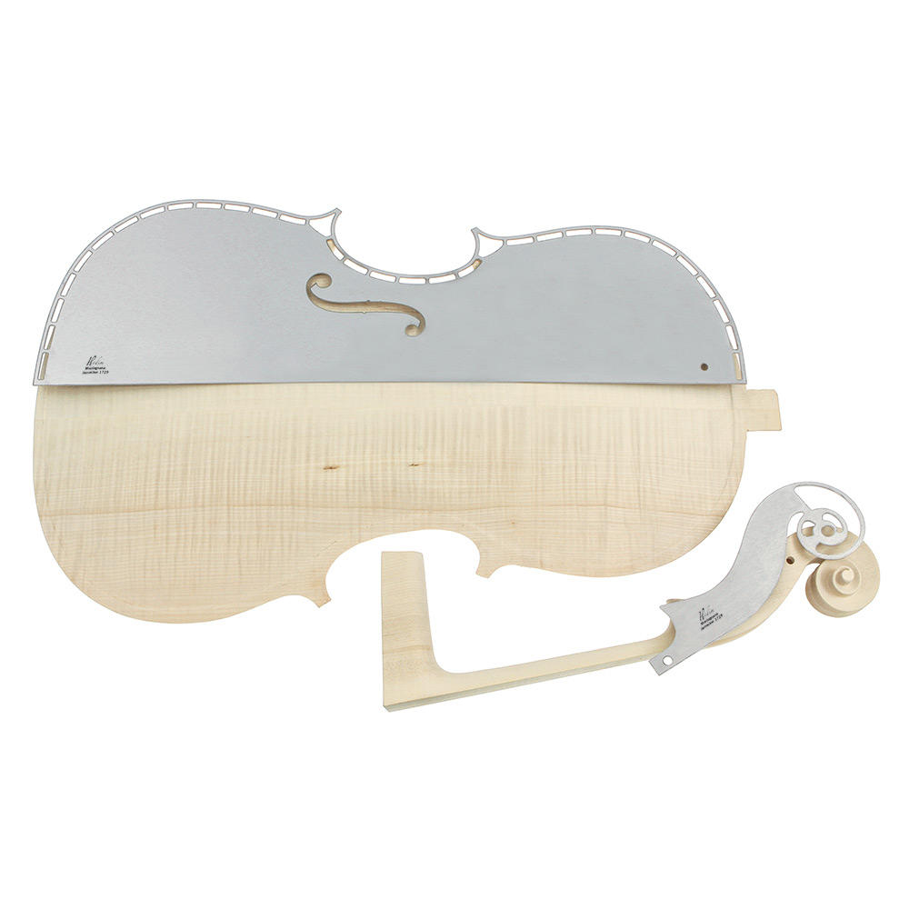 Set di sagome per contorno Herdim®, 2 pezzi, violoncello, Montagnana Jarnacker 