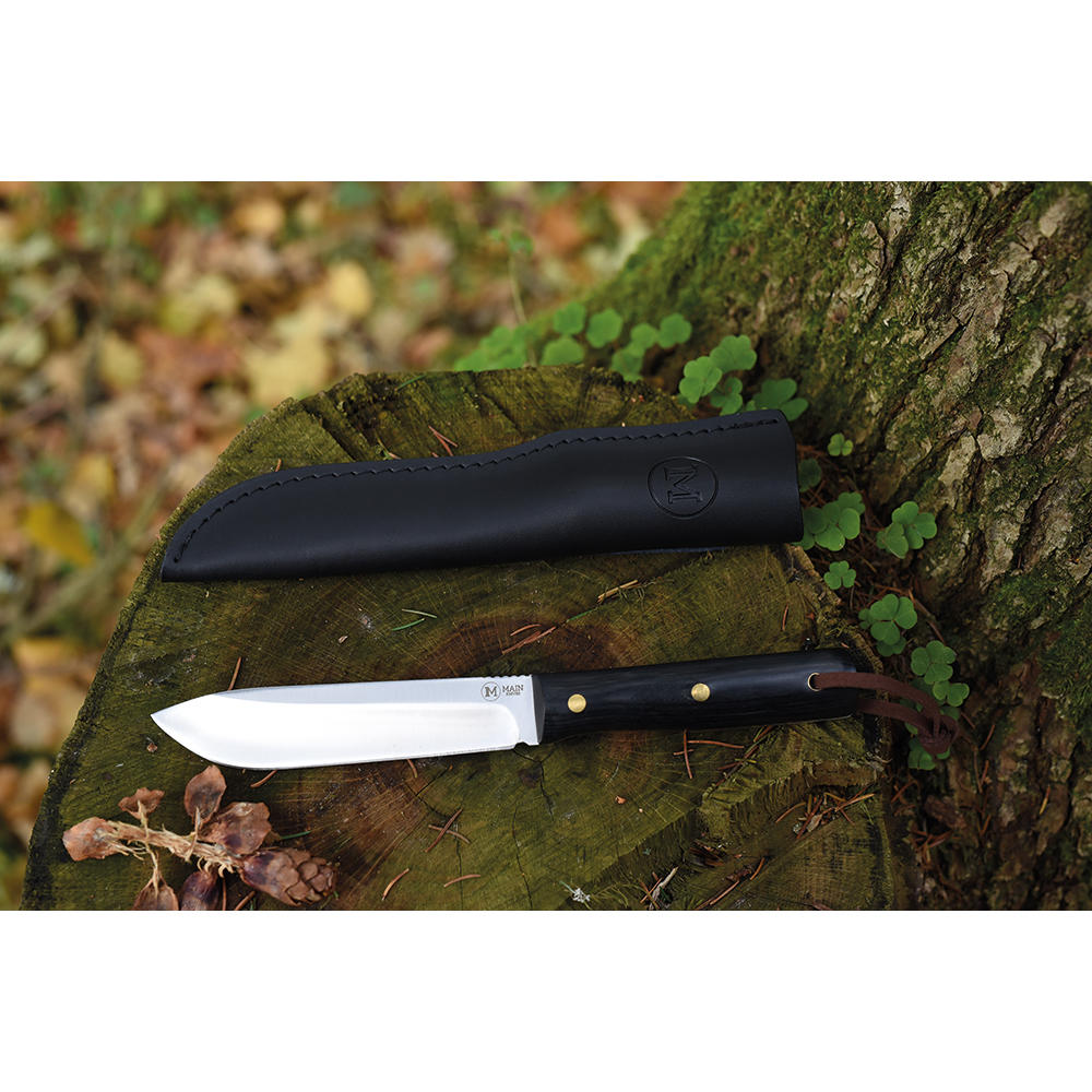 MAIN Outdoormesser »Classic«, Pakkaholz schwarz