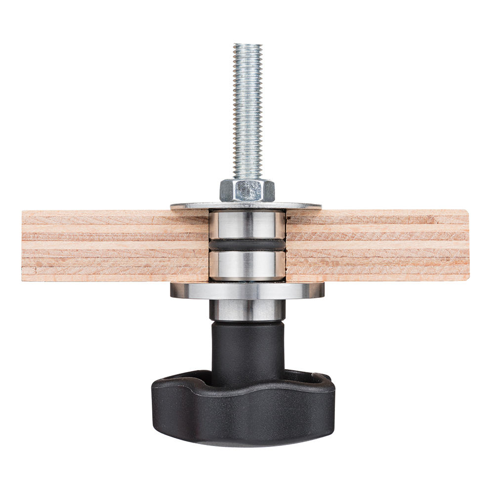 DICTUM® Star Knob Screw with Pressure Plate, M8 x 30