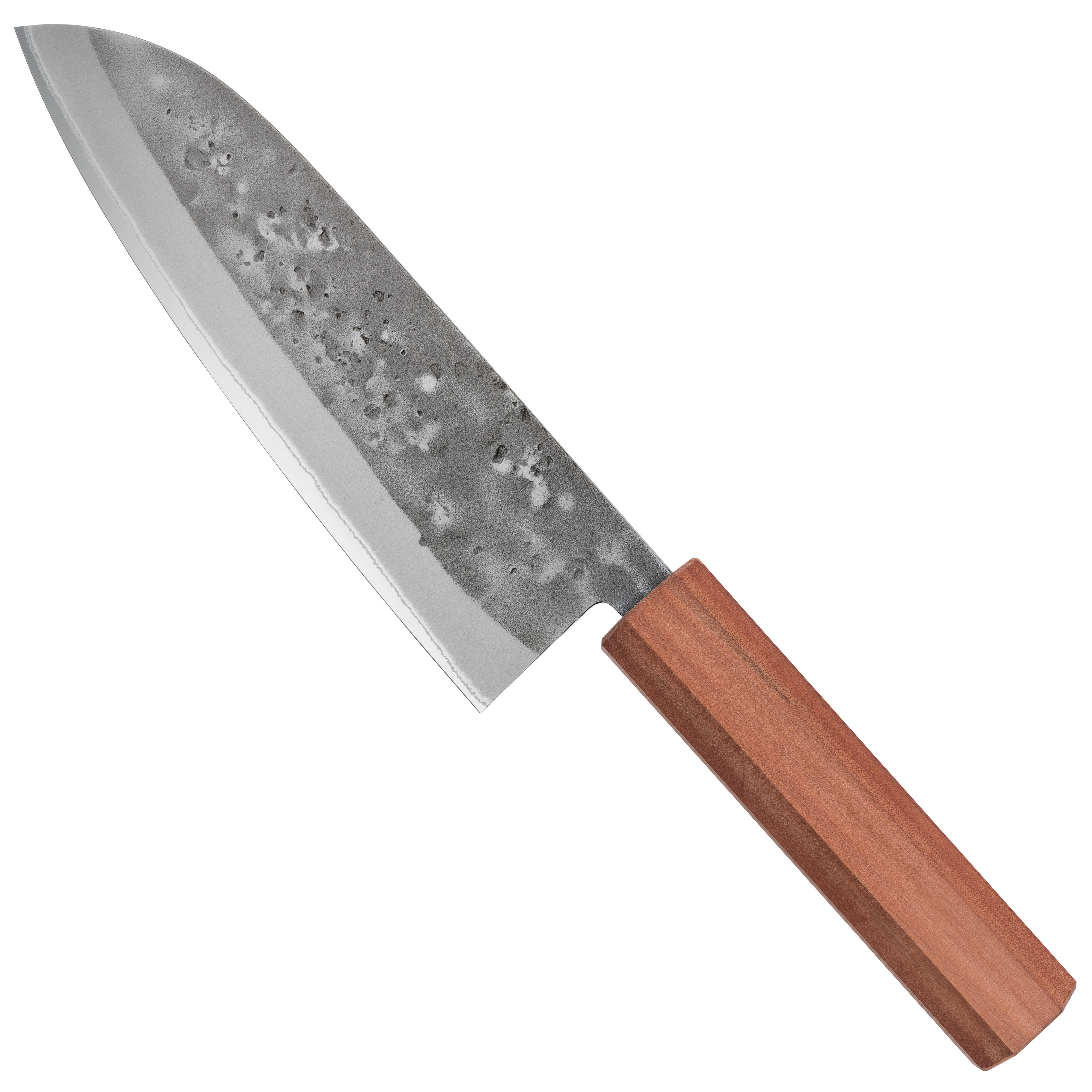 Manche de couteau Hocho, bois d'alisier, logement grand pour semelle enfichable