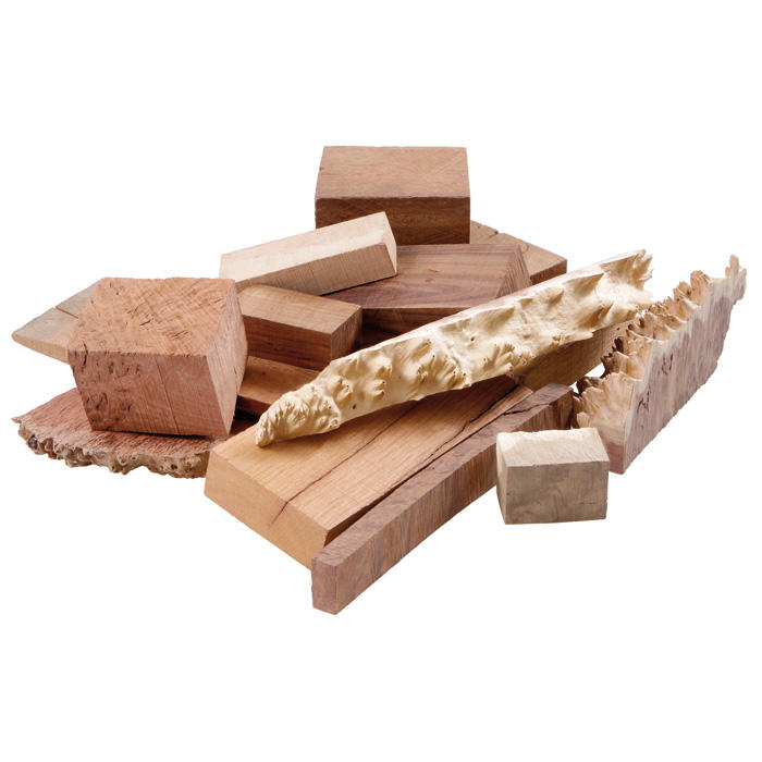 Chutes de bois précieux australiens avec veinures, 5 kg