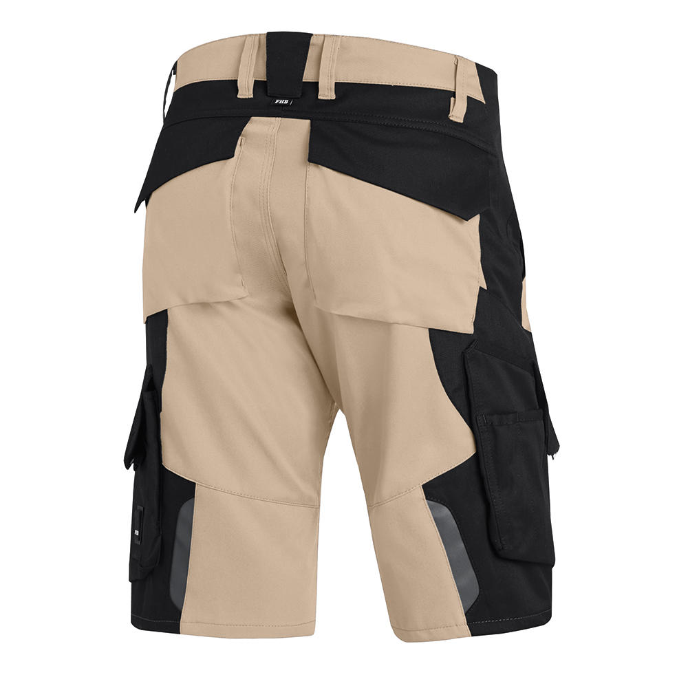 Bermuda de travail pour homme FHB® Wulf, beige-noir