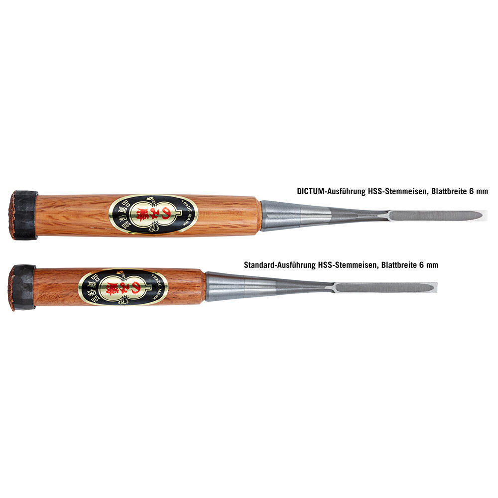 HSS Chisels for Cabinetmakers, 6-Piece Set in Leather Tool Roll