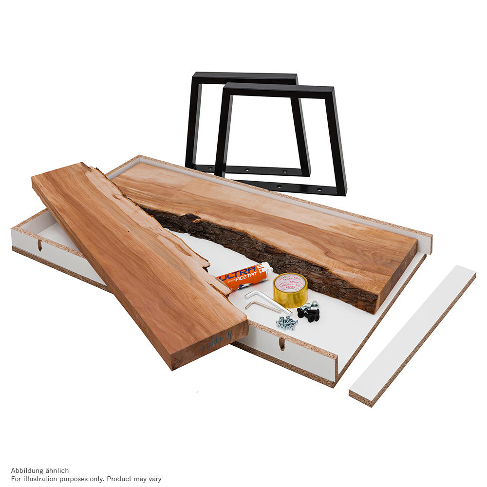 River Table Kit, Apple Wood, without Epoxy Resin System