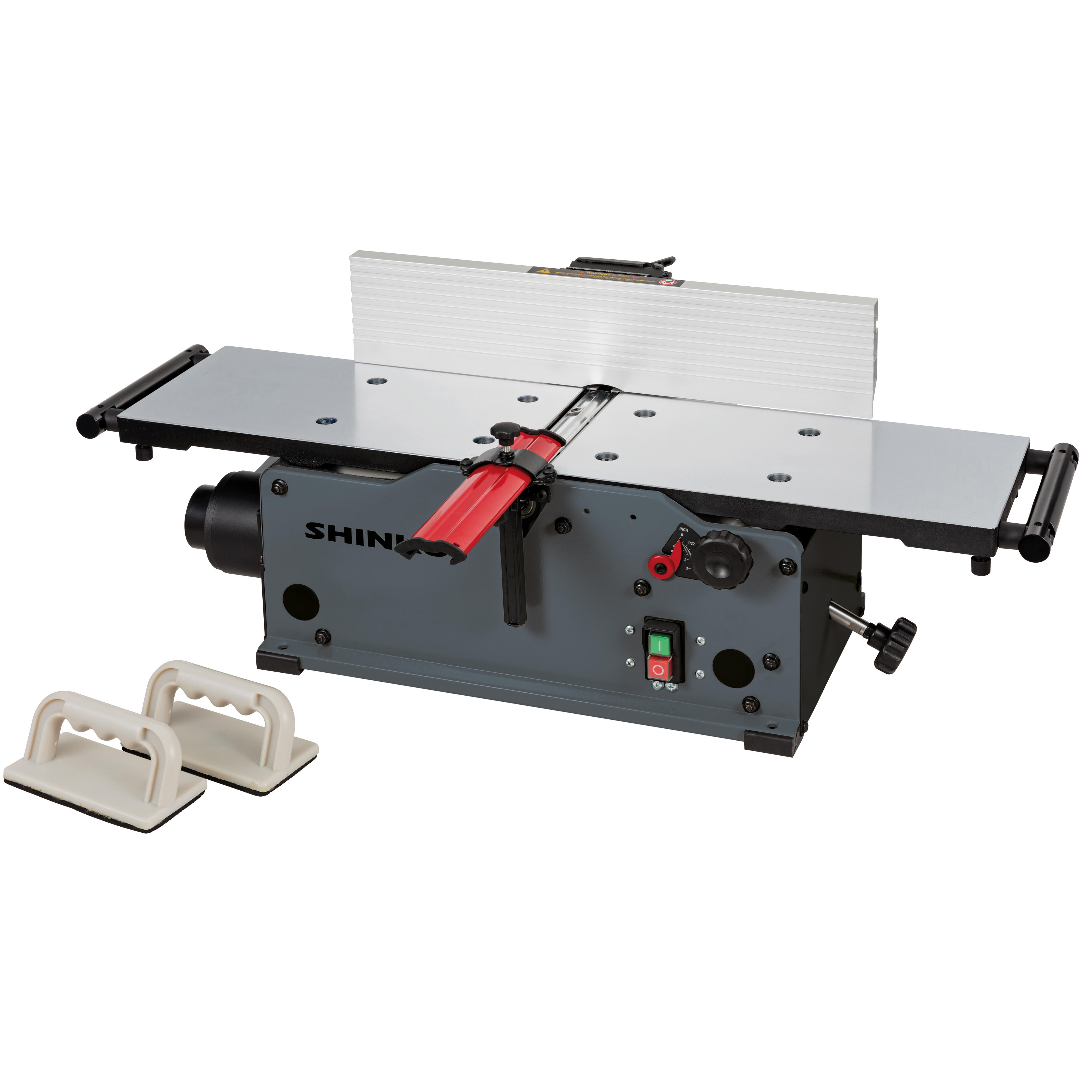 Shinko® Abrichthobelmaschine AH200, Tische aus Aluminiumguss
