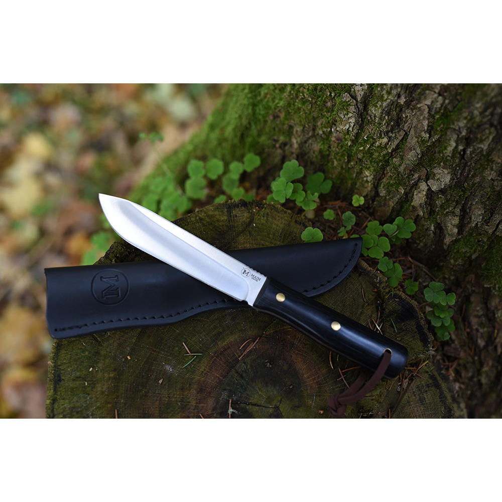 MAIN Outdoormesser »Classic«, Pakkaholz schwarz
