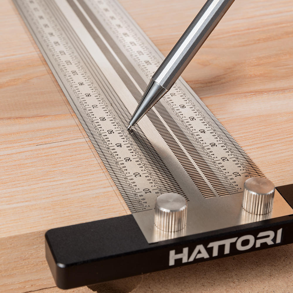 Hattori® Präzisions-Anreißlineal, 120 mm