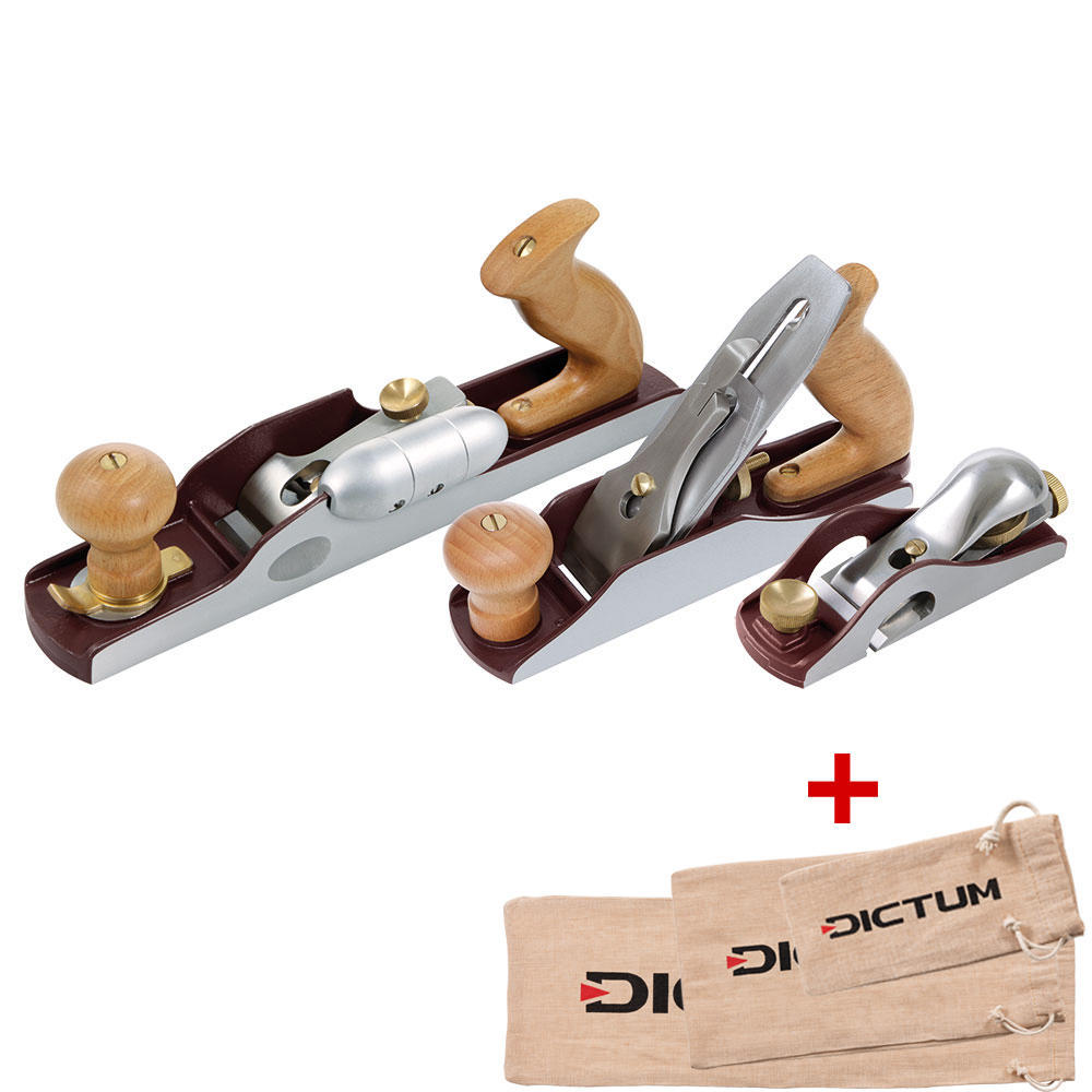 DICTUM® Hobelset für Einsteiger, Rechtshänder, SK4-Eisen